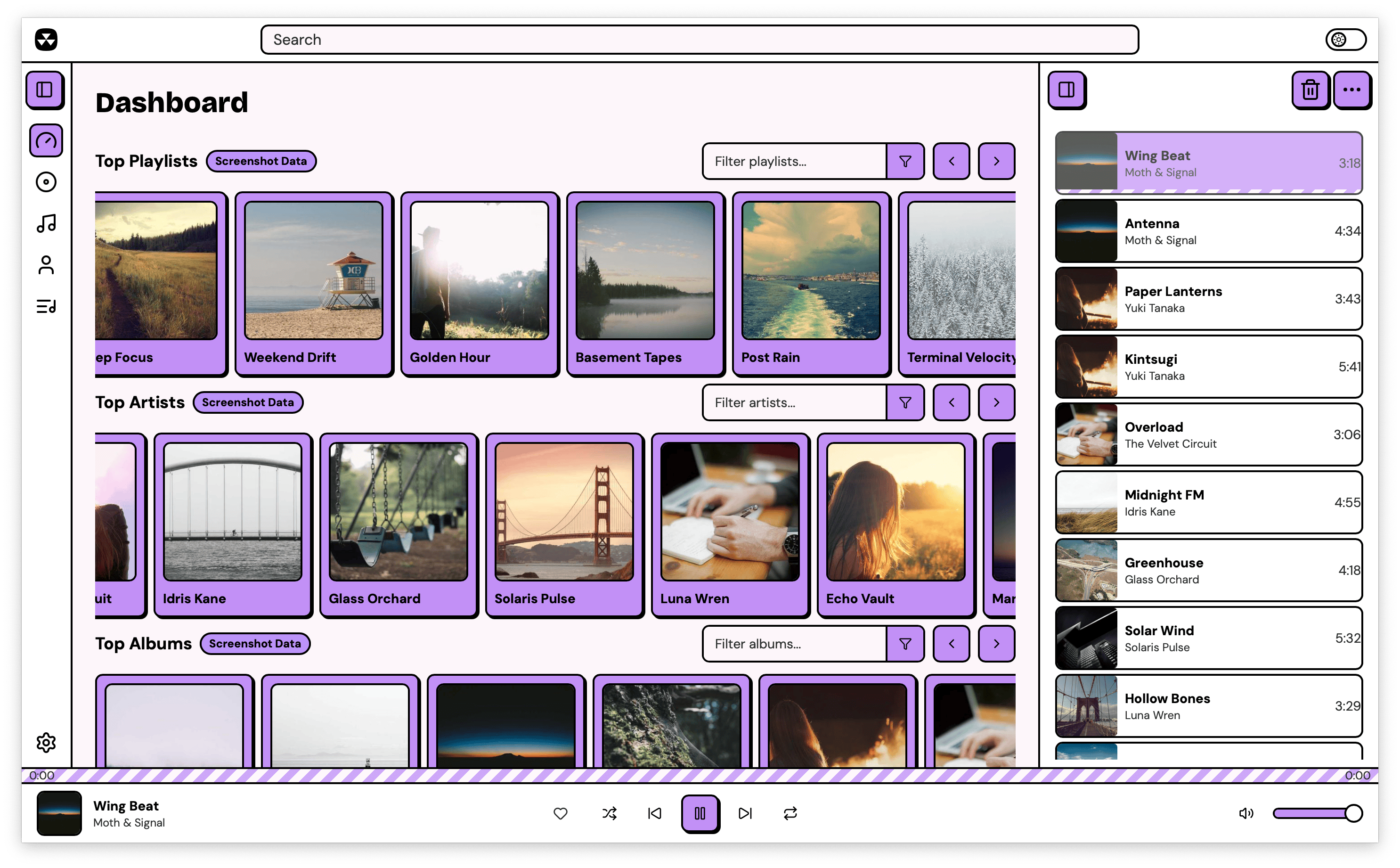 Violet theme