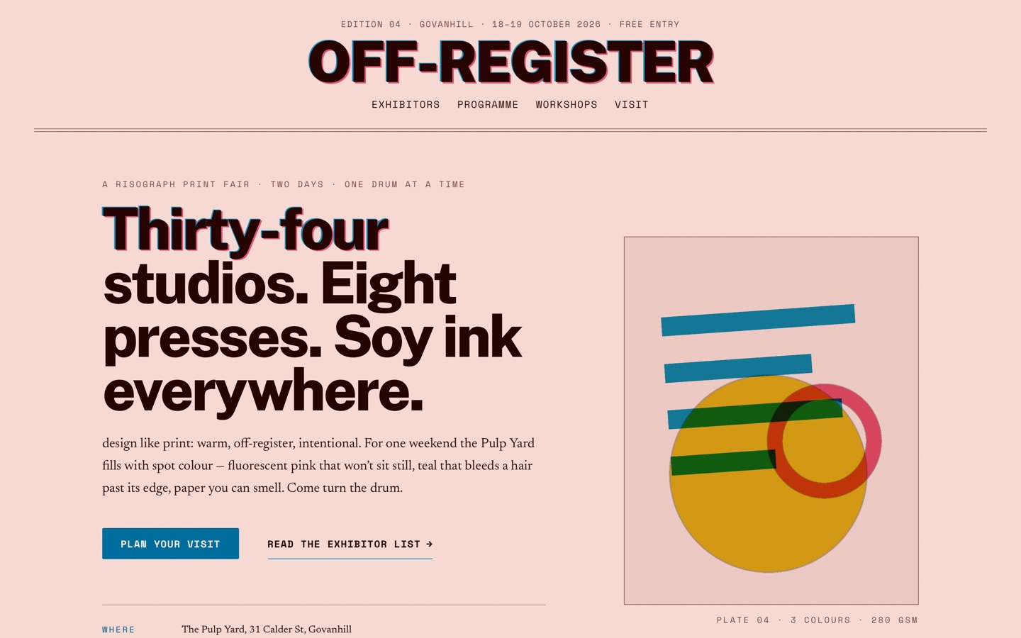 Off-Register risograph print fair hero