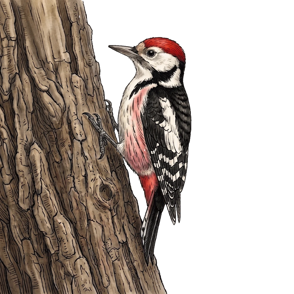 Middle Spotted Woodpecker