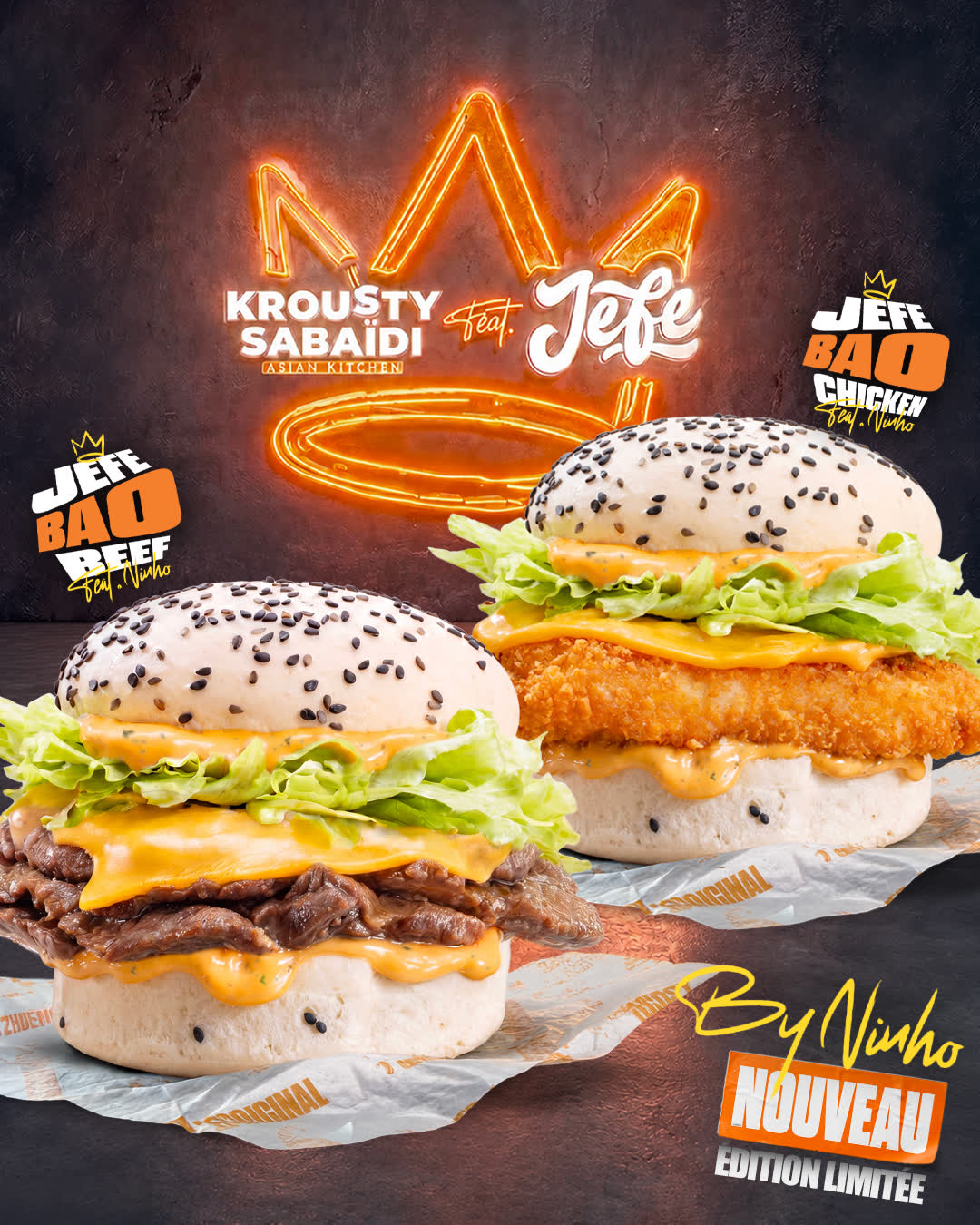 Krousty Sabaïdi × Jefe Burger