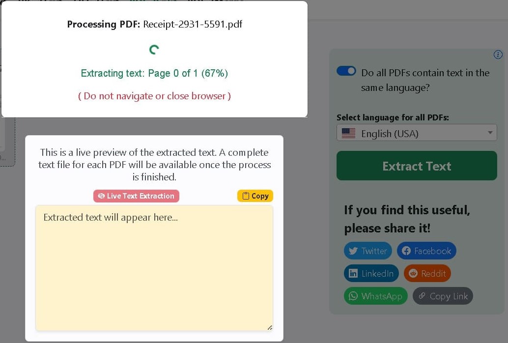 Language Selection
