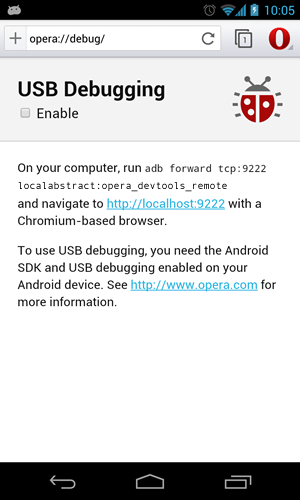 Remotely debugging Opera for Android - Dev.Opera