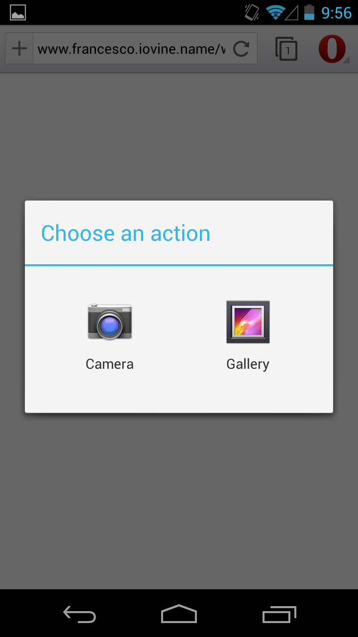 Media Capture in mobile browsers - Dev.Opera