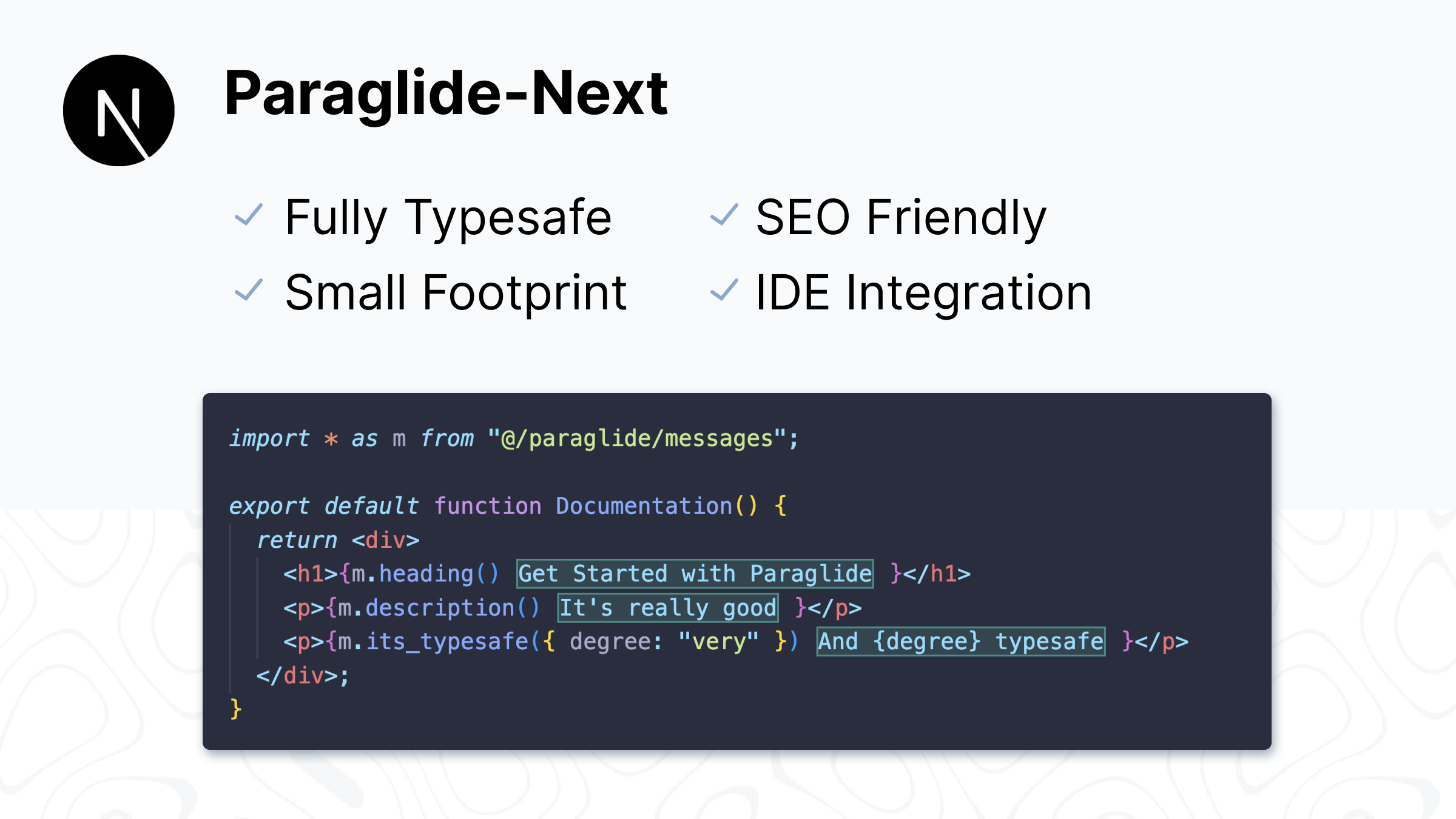 Dead Simple i18n. Typesafe, Small Footprint, SEO-Friendly and IDE Integration.