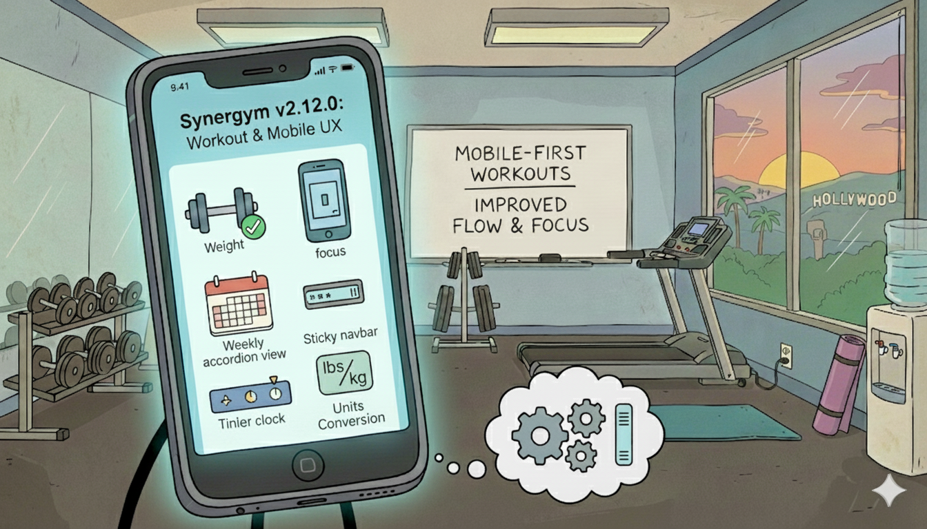 Workout Improvements and Mobile UX: v2.12.0