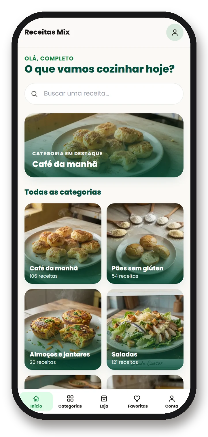 Abre e já escolhe o que cozinhar