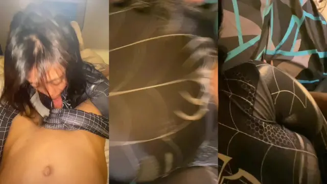 entot tobrut cosplay spiderman