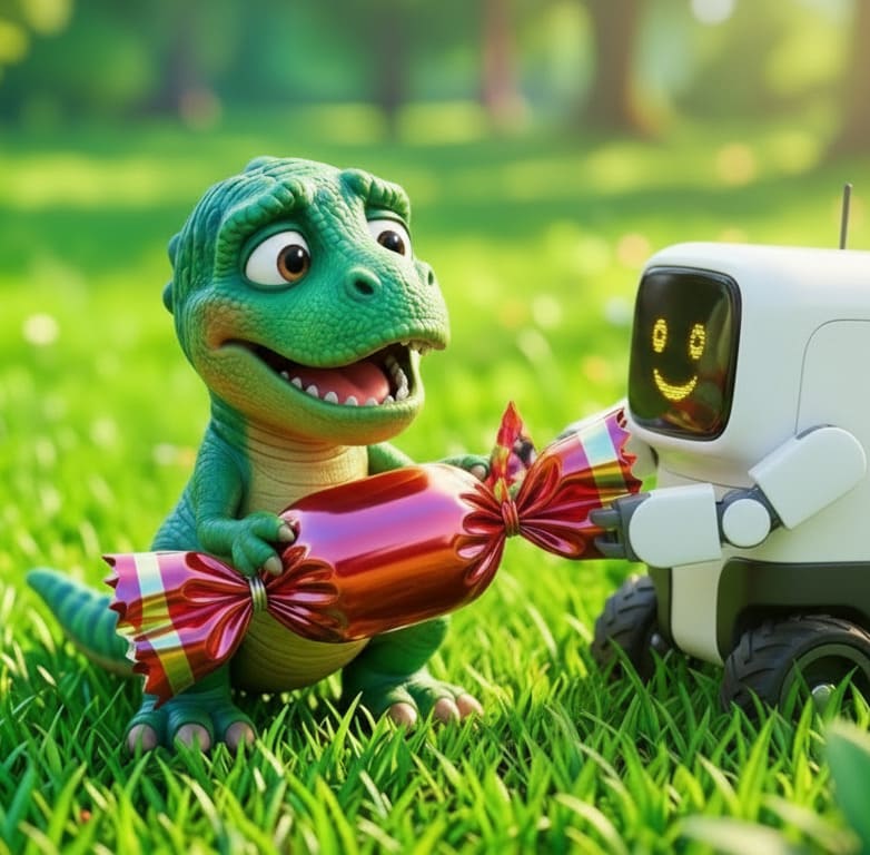 Пример кадра из мультфильма, созданного ребёнком