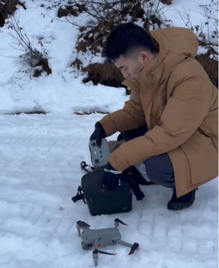 無人機雪地