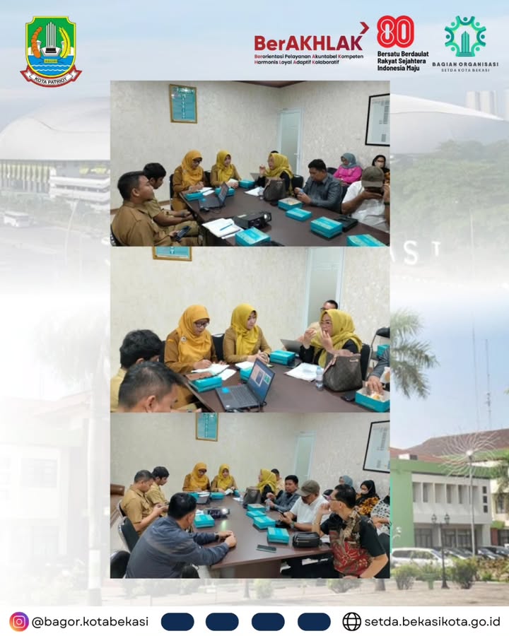 Selasa 16/8. Bagian Organisasi Setda Kota Bekasi m