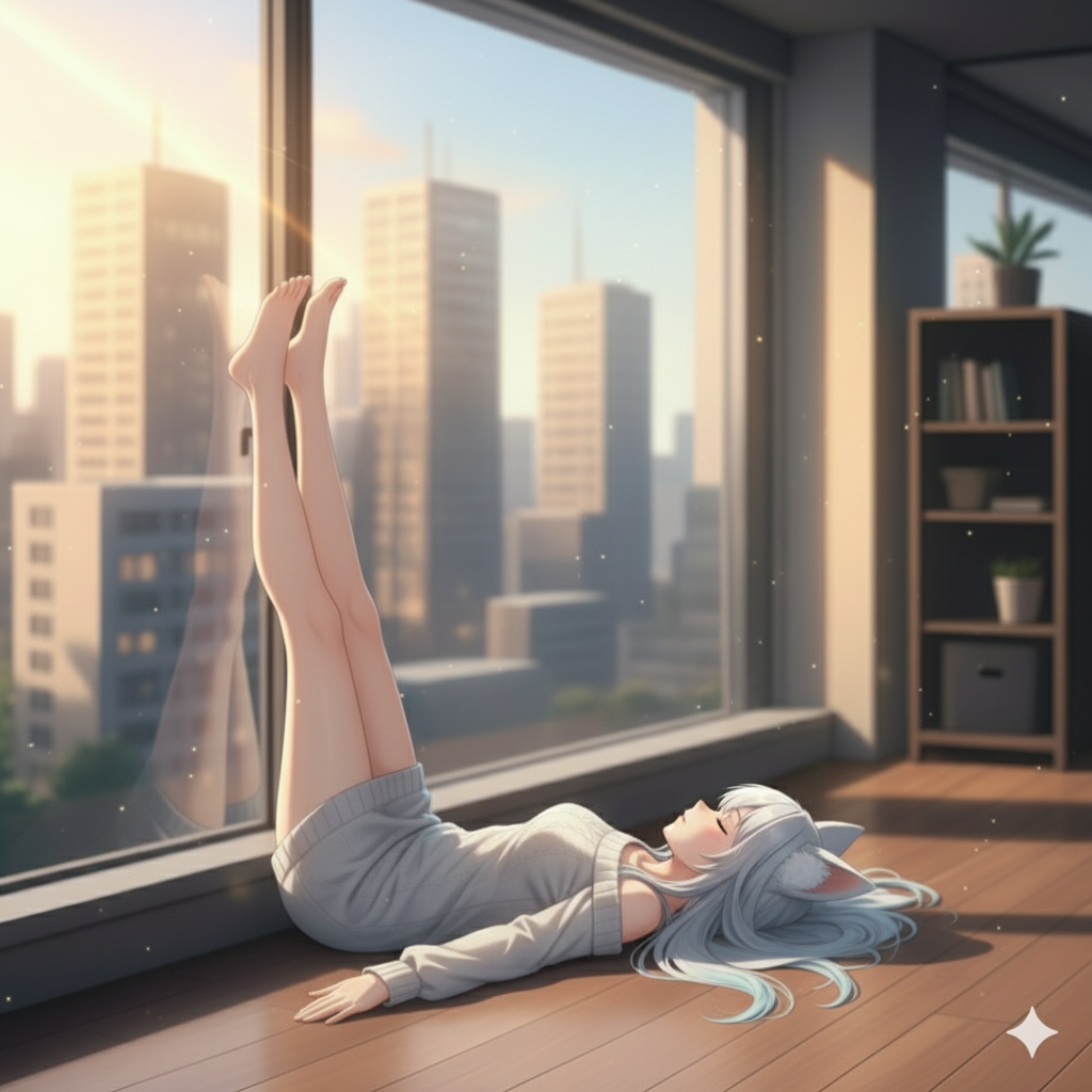 Legs up the wall pose