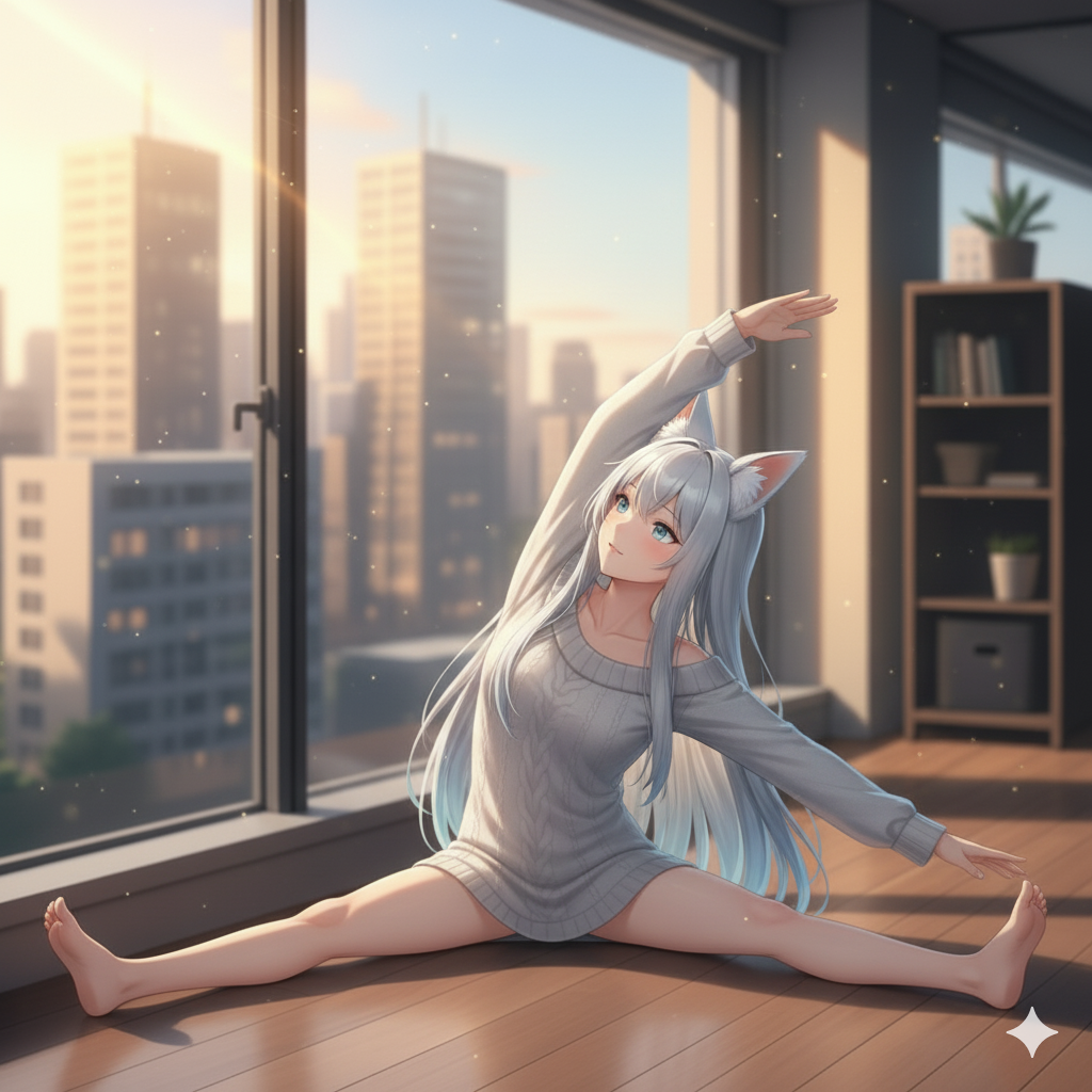 Seated side bend pose