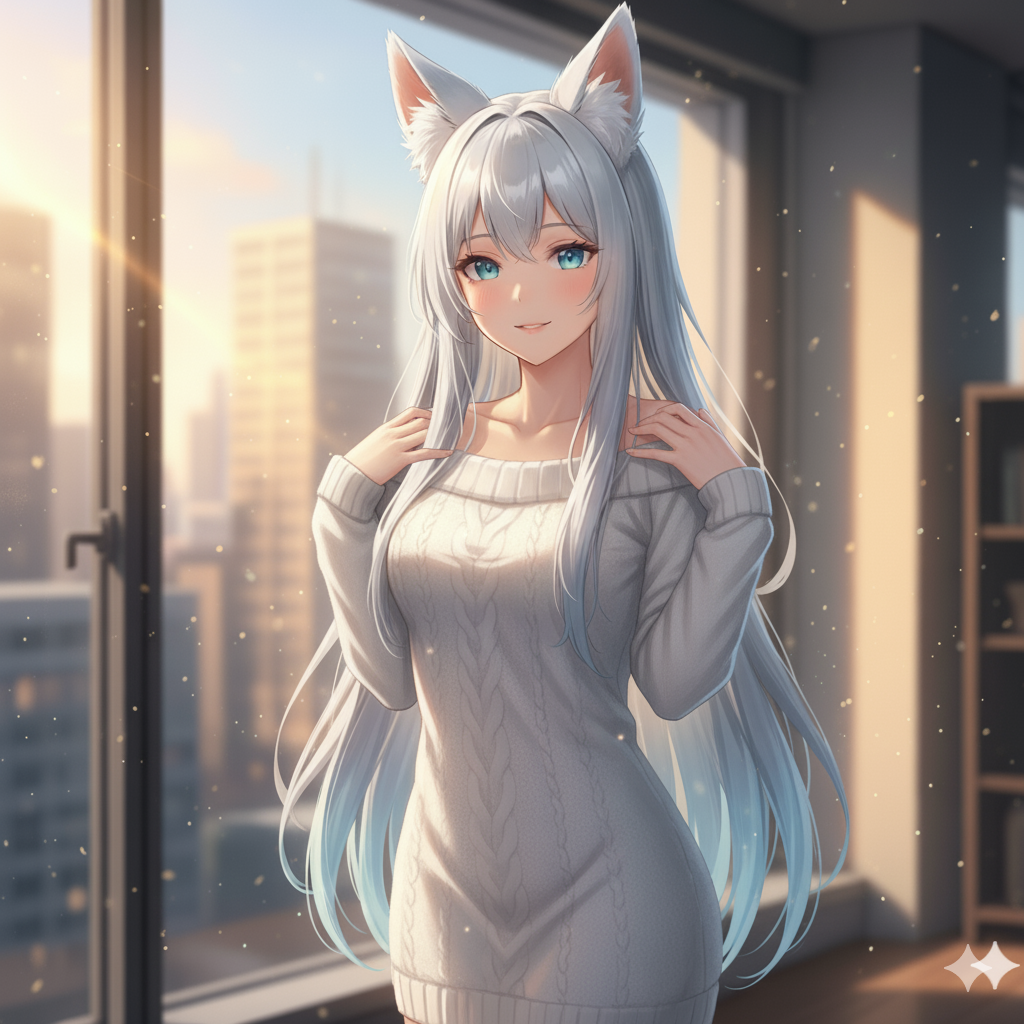 Hands on her shoulder