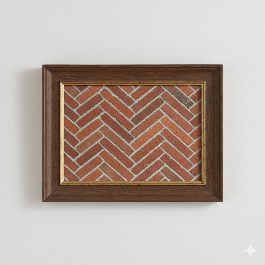 Red Brick Herringbone