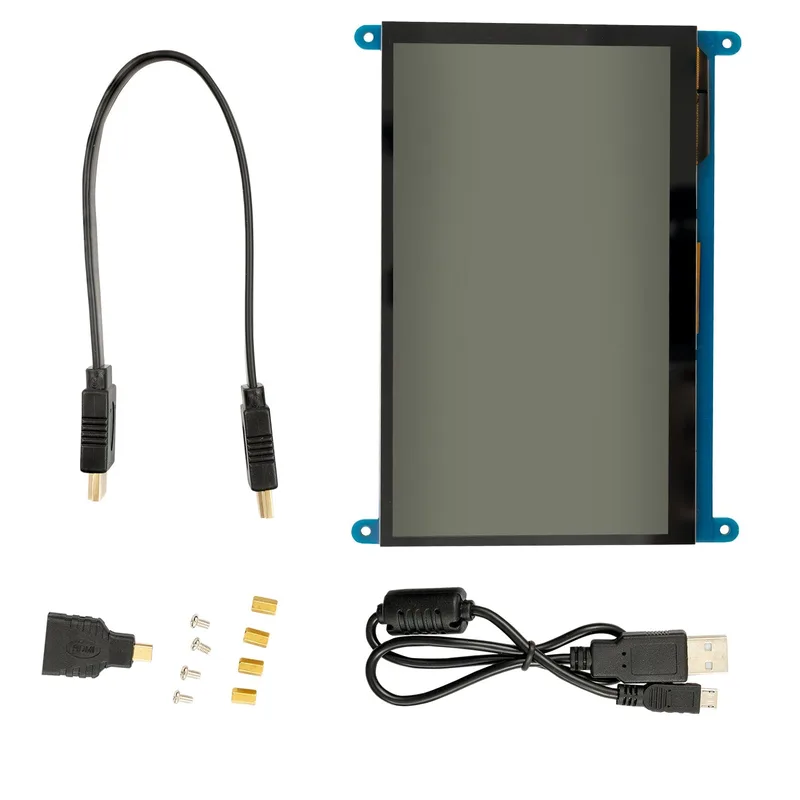 RPI Touch Display 7" Kapazitiv - Touchscreen 7 Zoll, 7 Inch Mini HDMI Display, 7 Inch Raspberry Pi Screen Monitor, 7-Zoll HDMI-Monitor, Kompatibel mit Raspberry Pi