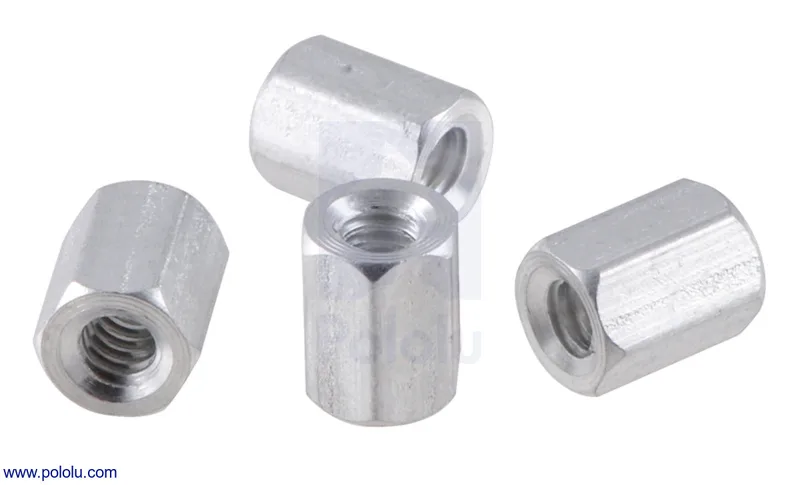 Aluminum Standoff: 1/4" Length, 4-40 Thread, F-F (4-Pack)