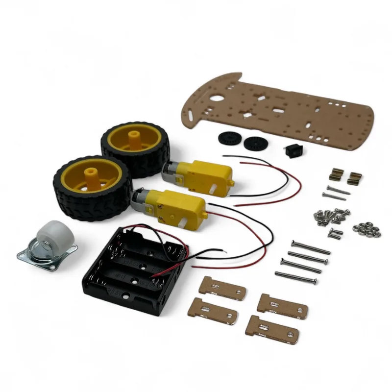Robot Chassis base with 2 wheels with AA-Battery Pack