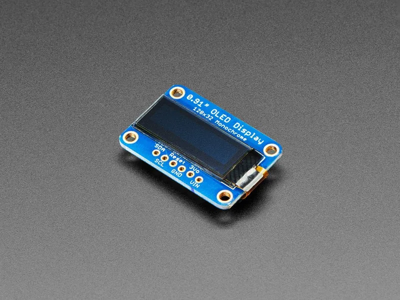 Monochrome 128x32 I2C OLED Display - STEMMA QT / Qwiic Compat