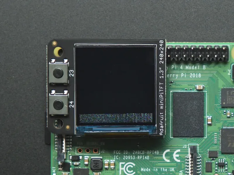 Adafruit Mini PiTFT 1.3" 240x240 TFT Add-on for Raspberry Pi