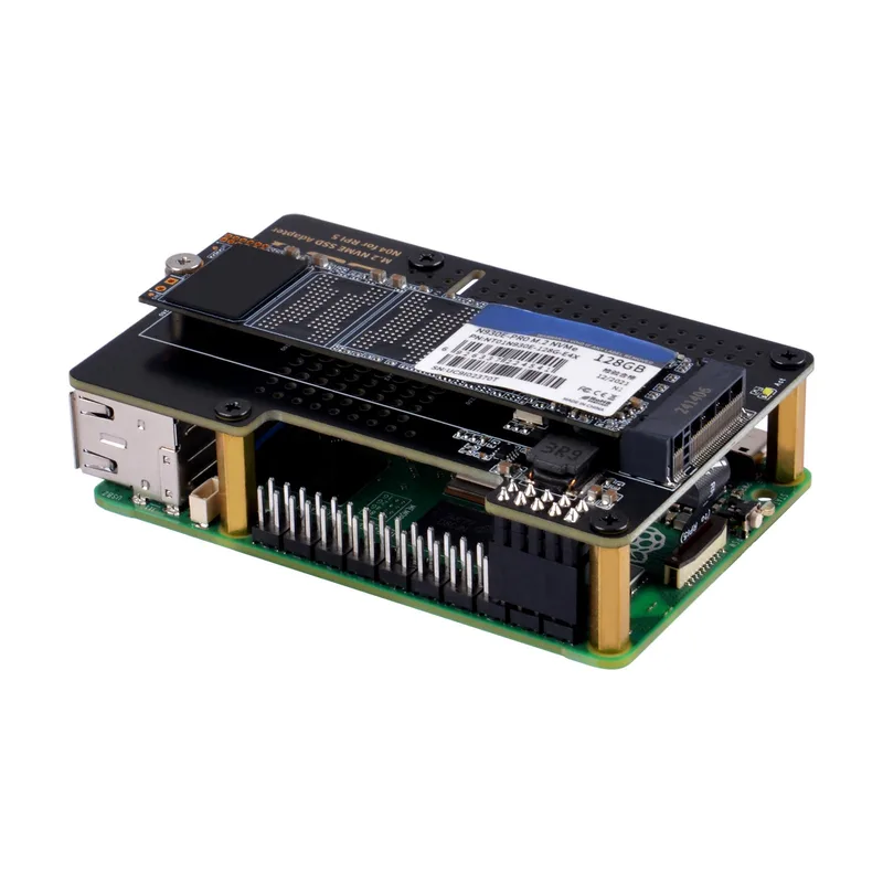 52Pi N04 M.2 NVMe to PCIe Adapter for Raspberry Pi 5, Support M.2 NVMe SSD 2230 2242 2260 2280 1