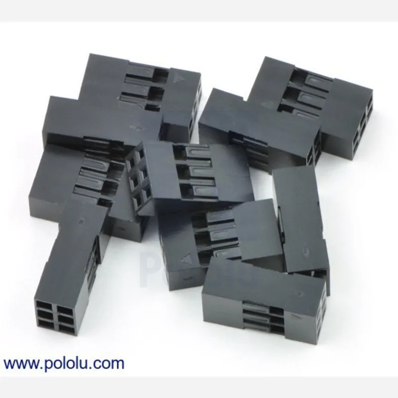 0.1 (2.54mm) Crimp Connector Housing: 2x3-Pin 10-Pack