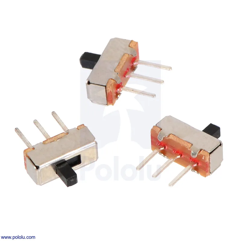 Mini Slide Switch: 3-Pin, SPDT, 0.3A (3-Pack)