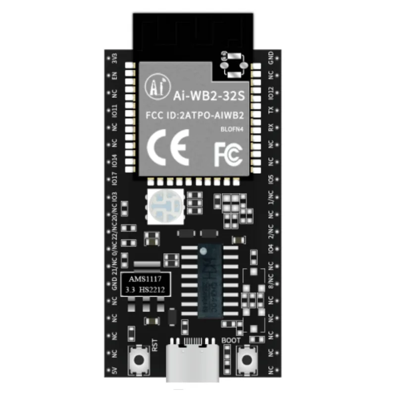 NODEMCU Ai-Thinker AI-WB2-32S-Kit Development Board Supports Wi-Fi 802.11b/g/n and BLE 5.0 Protocol