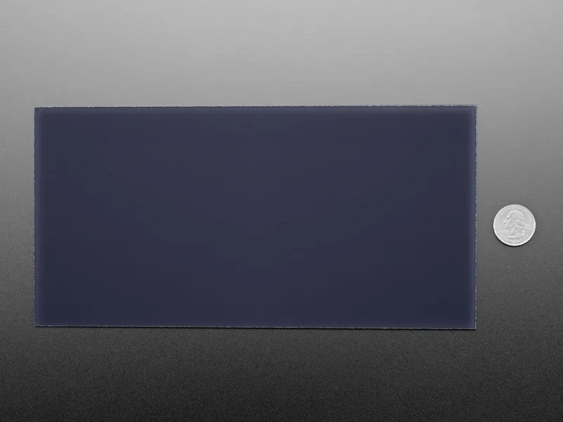 Black LED Diffusion Acrylic Panel - 10.2" x 5.1" 0.1" / 2.6mm thick