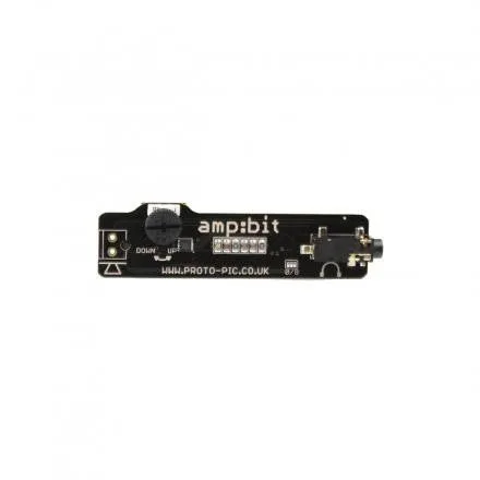 AMP:BIT class D amplifier for micro:bit v1 with headphone jack