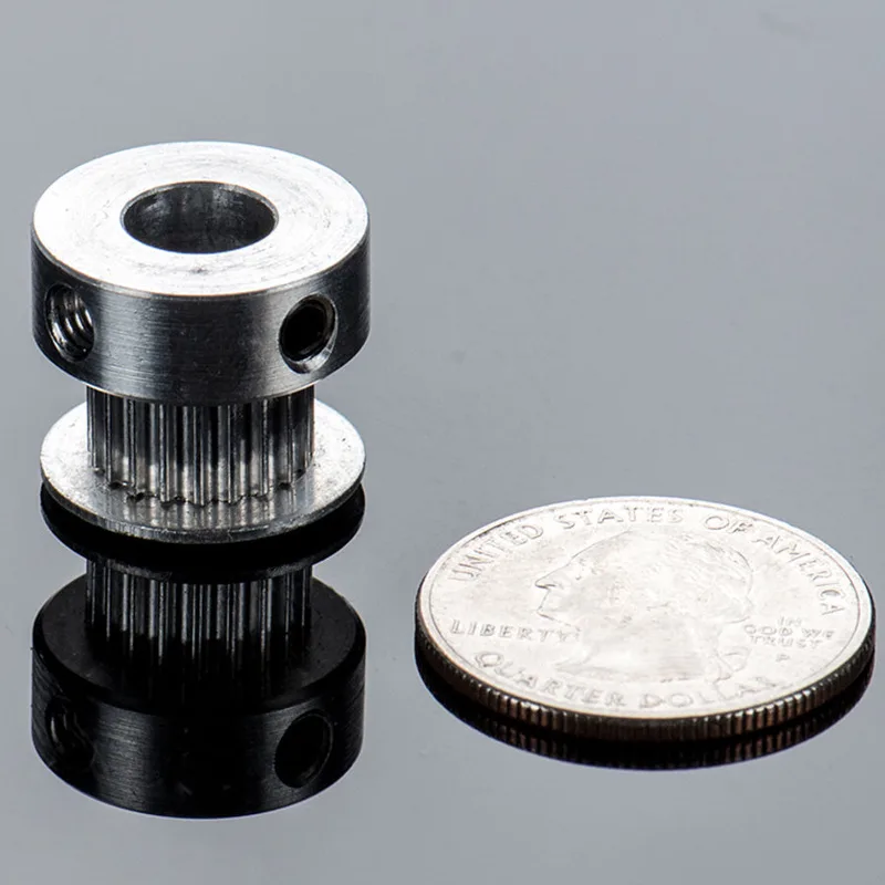 Aluminum GT2 Timing Pulley - 6mm Belt - 20 Tooth - 8mm Bore