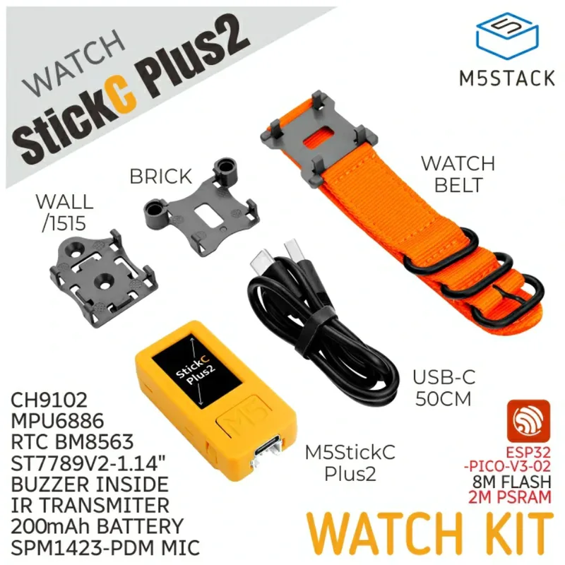 M5StickC Plus2 ウォッチアクセサリキット--在庫限り