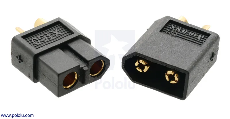 XT60 Connector Male-Female Pair, Black
