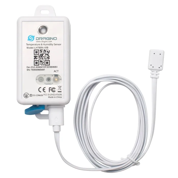 Dragino LHT65N-VIB-EU868 LoRaWAN Temperatur- und Luftfeuchtigkeitssensor mit Vibrationssensor