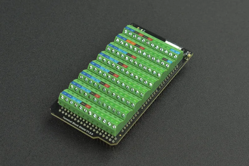 Arduino Mega用ターミナルブロックシールド