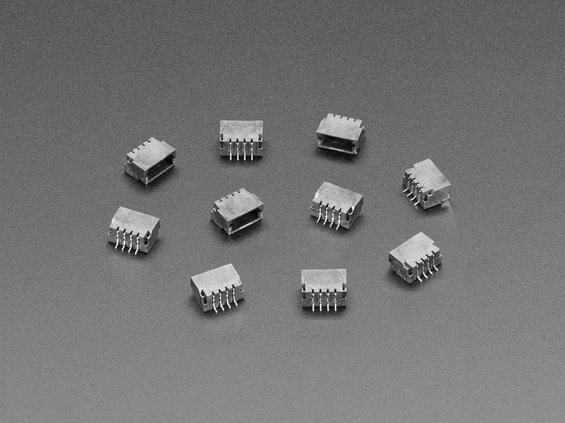 JST SH 4-pin Right Angle Connector (10-pack) - Qwiic Compatible
