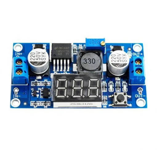 DC-DC Boost Converter with 7 Segment Display LM2577