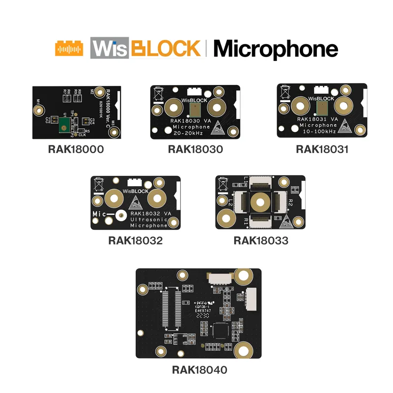 WisBlock Audio Microphone Modules
