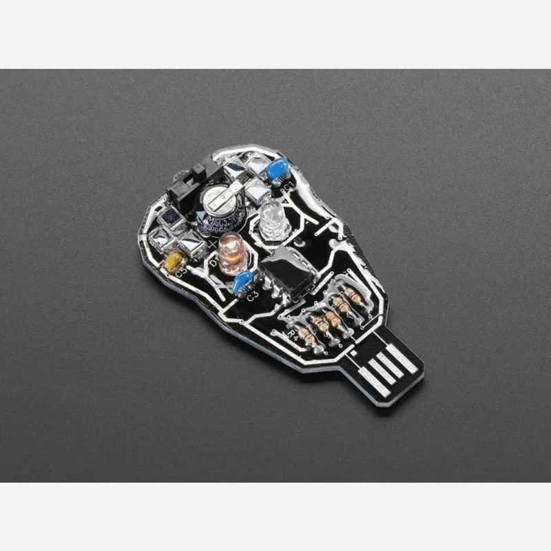 Solar Powered SKULL Blinky LED Pendant Kit from Lumen Electronic