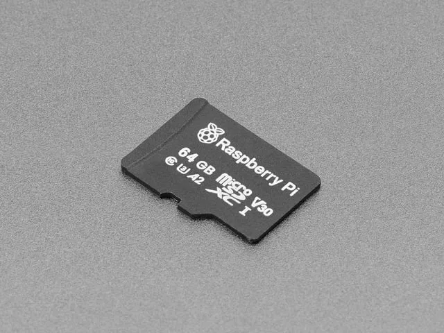 Official Raspberry Pi A2-Class microSD Card - 64GB Blank