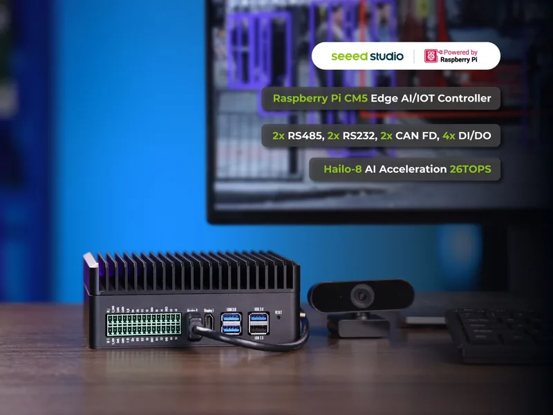 reComputer Industrial R2145-12 - The Most Reliable and Powerful Raspberry Pi Edge AI/IOT Controller 