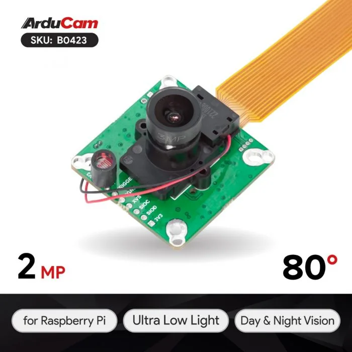 Arducam IMX462搭載 Raspberry Pi用低照度カメラ--販売終了