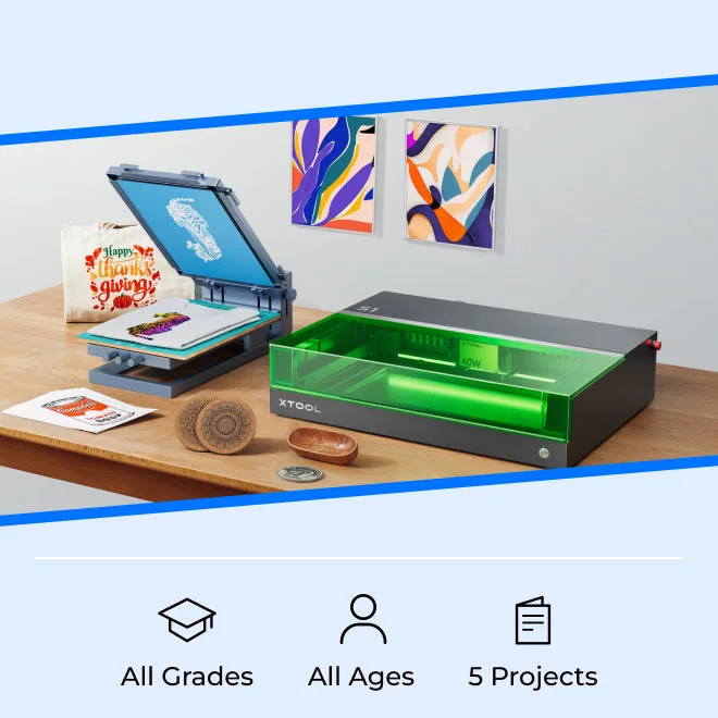 xTool S1 40W Screen Printing Kit Educator Guide
