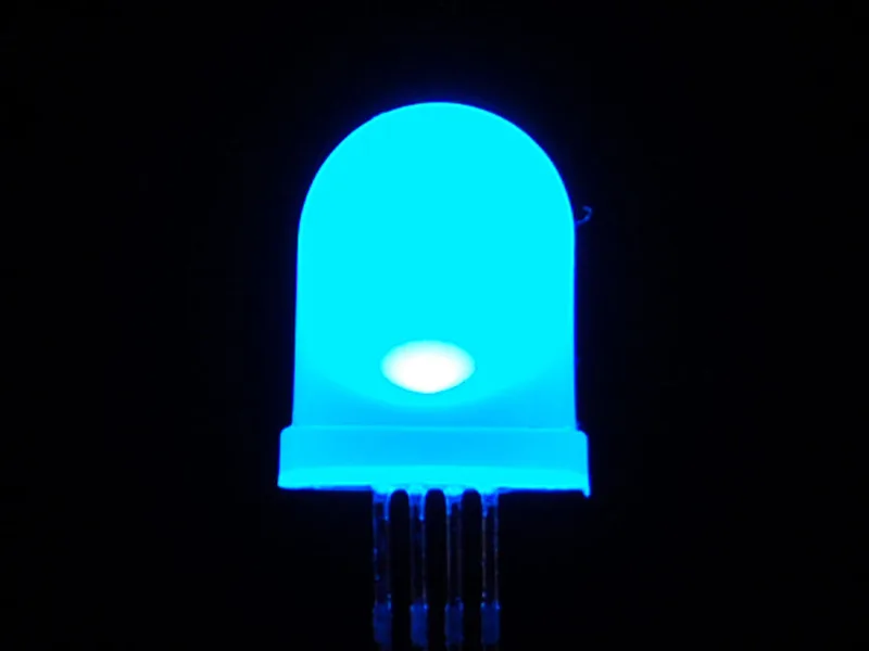 Diffused RGB (tri-color) 10mm LED (10 pack) Common Anode