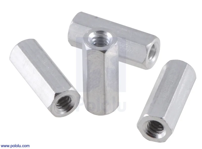 Aluminum Standoff: 7/16" Length, 4-40 Thread, F-F (4-Pack)