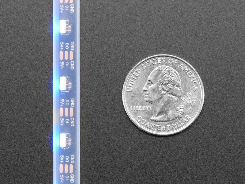 Adafruit NeoPixel LED Side Light Strip - Black 60 LED