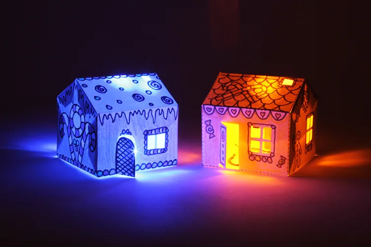 Illuminate Your Creativity with Bare Paint: Make Glowing Houses!