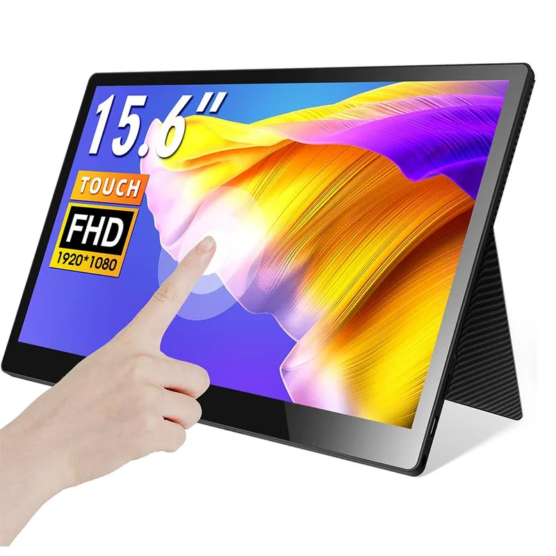 CrowVi Super thin 15.6 Inch 1920x1080 Touch Display IPS HD Portable Monitor with Touchscreen