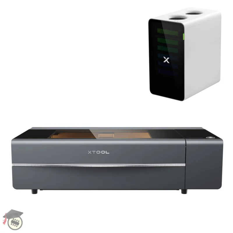 xTool P2S 55W CO2 Laser EDU Bundle (Grey)