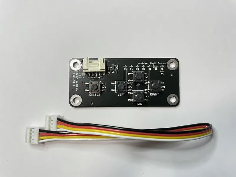 M5 用光センサ・押しボタン 5 基板
