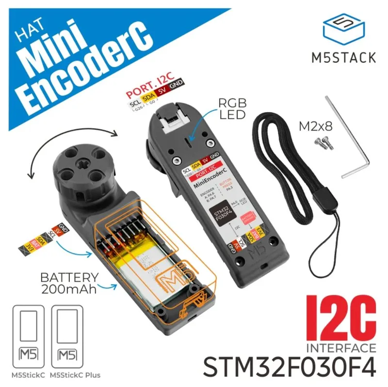 M5StickC ロータリーエンコーダHATモジュール